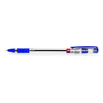 Ручка шариковая 0,7мм Finegrip, прозрачный корпус, синий, Cello - Officedom (1)