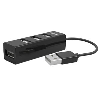 Расширитель USB 2.0 Ritmix CR-2402, Hub 4 порта, черный - Officedom (1)
