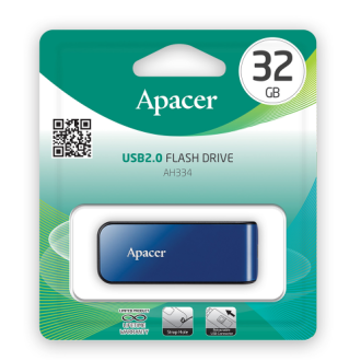 Флэш-накопитель Apacer AH334 AP32GAH334U-1, USB 2.0, 32GB, синий - Officedom (3)
