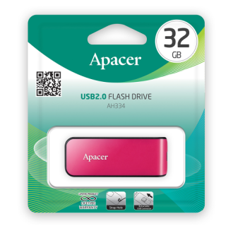Флэш-накопитель Apacer AH334, USB 2.0 32GB, розовый - Officedom (3)