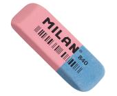 Ластик 5,2х1,9х0,8 см, скошенный двойного назначения, розово-голубой, Milan CCM840RA | OfficeDom.kz