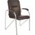 Конференц-кресло Samba черный/<wbr>орех, искусственная кожа, металл серебряный - Officedom (1)