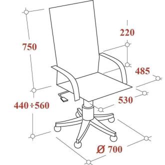 Кресло для руководителя Easy Chair 655 TTW черный, искусственная кожа/<wbr>сетка/<wbr>ткань, пластик (разобр.) - Officedom (5)