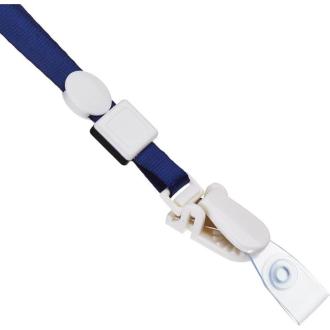 Шнурок для бейджа с пластиковым клипом, синий, 5 шт, Attache K 1009 - Officedom (2)