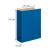 Папка-регистратор, А4, 90 мм, картон/<wbr>бумвинил, для журналов, синий, Attache Selection - Officedom (4)