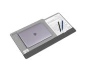 Подложка на стол с карманом 650x350 мм, экокожа, серый, Attache Selection | OfficeDom.kz