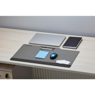Подложка на стол с карманом 650x350 мм, экокожа, серый, Attache Selection - Officedom (2)
