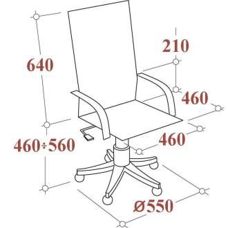 Кресло для руководителя Easy Chair 588 TPU черный, искусственная кожа/<wbr>сетка/<wbr>ткань, металл (разобр.) - Officedom (5)