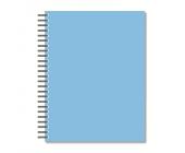 Бизнес-тетрадь на спирали, А5, 96 л., клетка, тонированный блок, голубой, Attache Bright Colours | OfficeDom.kz