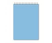 Блокнот на спирали, А5, 60 л., клетка, тонированный блок, голубой, Attache Bright Colours | OfficeDom.kz