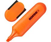 Маркер текстовый скошенный 0,5-5 мм, оранжевый, Kores Bright Liner Plus | OfficeDom.kz
