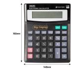 Калькулятор 12 разрядов, 192x148x33мм, черный, Attache ATC-444-12F | OfficeDom.kz