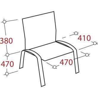 Стул офисный Easy Chair Rio (ИЗО) С11 черный, ткань, металл хромированный - Officedom (2)