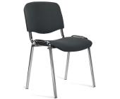 Стул офисный Easy Chair Rio (ИЗО) С73 серый, ткань, металл хромированный | OfficeDom.kz