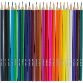 Карандаши цветные шестигранные, 24 цвета, №1 School Отличник - Officedom (2)