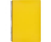 Бизнес-тетрадь на спирали, А4, 96 л., клетка, тонированный блок, желтый, Attache Bright Colours | OfficeDom.kz