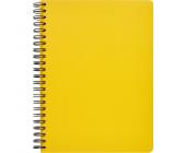 Бизнес-тетрадь на спирали, А5, 96 л., клетка, тонированный блок, желтый, Attache Bright Colours | OfficeDom.kz