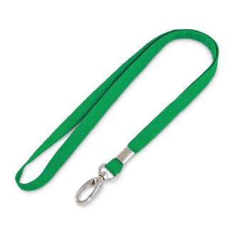 Шнурок для бейджа с металлическим карабином, зеленый - Officedom (1)