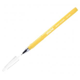 Ручка шариковая 0,5мм Bright Colours, синий, корпус желтый, Attache - Officedom (1)
