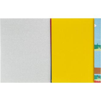 Картон цветной А4, 10л., 20цв., двусторонний мелованный, в папке, №1 School - Officedom (3)
