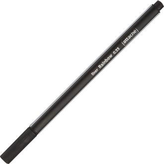 Ручка линер 0,33мм Rainbow, трехгранный корпус, черный, Attache - Officedom (2)