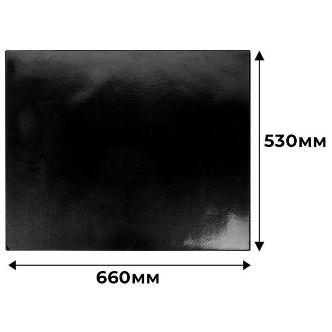 Коврик на стол attache economy 530х660мм черный с прозрачным верхним листом