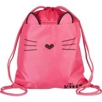 Мешок для обуви 360x470 мм, карман, розовый, №1 School Kitty - Officedom (1)