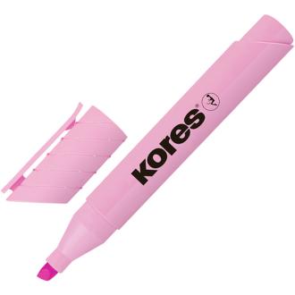 Маркер текстовый скошенный 0,5-5 мм, розовый, Kores High Liner Plus Pastel - Officedom (1)