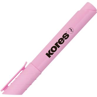 Маркер текстовый скошенный 0,5-5 мм, розовый, Kores High Liner Plus Pastel - Officedom (2)