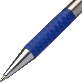 Ручка шариковая автом. 0,7мм Alpha, синий, масляные чернила, корпус ассорти, M&G ABP01771220700H - Officedom (3)