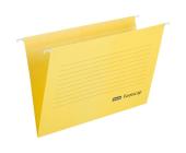 Папка подвесная А4+ (Foolscap), желтый, картон 224 г/м2, до 200 л., 5 шт., Attache | OfficeDom.kz