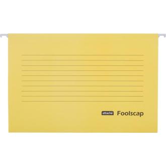 Папка подвесная А4+ (Foolscap), желтый, картон 224 г/<wbr>м2, до 200 л., 5 шт., Attache - Officedom (3)
