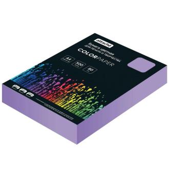 Бумага цветная А4, 80г/<wbr>м2, 500л., Attache фиолетовая пастель - Officedom (1)