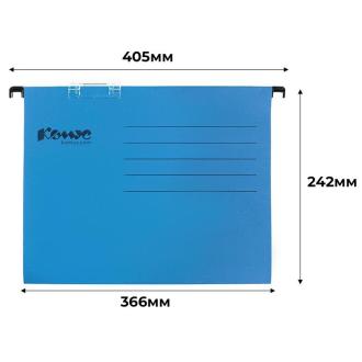 Папка подвесная А4+ (Foolscap), синий, картон 224 г/<wbr>м2, до 200 л., Комус - Officedom (2)