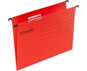 Папка подвесная А4+ (Foolscap), красный, картон 224 г/м2, до 200 л., Комус | OfficeDom.kz