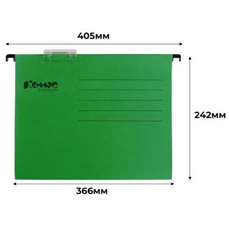 Папка подвесная А4+ (Foolscap), зеленый, картон 224 г/<wbr>м2, до 200 л., Комус - Officedom (2)