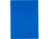 Бизнес-тетрадь на спирали А4, 96 л., клетка, пластиковая обложка, синий, Attache Economy | OfficeDom.kz