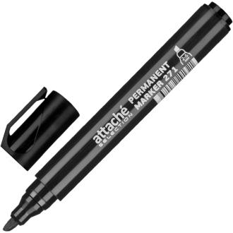Маркер перманентный, 2-5мм, скошенный наконечник, черный, Attache Selection 271 - Officedom (1)