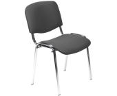 Стул офисный Easy Chair ИЗО Лайт С-73 серый, ткань, металл хромированный | OfficeDom.kz