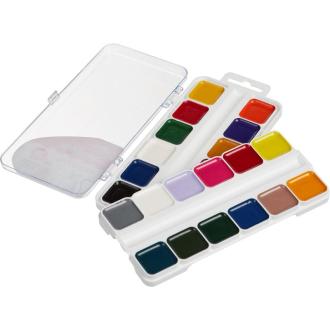 Краски акварельные, 24 цвета, без кисти, №1 School ColorPics - Officedom (2)