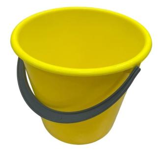 Ведро пластиковое 10 л, хозяйственно-бытовое, желтый, Онест - Officedom (1)