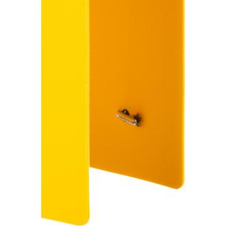 Папка-регистратор, А4, 80 мм, полифом, на резинке, желтый, Attache - Officedom (3)