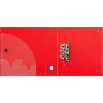 Папка-регистратор, А4, 80 мм, полифом, на резинке, красный, Attache - Officedom (4)