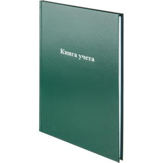 Книга учета А4, 96 л., твердый переплет, клетка, бумвинил, зеленый, Attache - Officedom (2)
