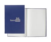 Книга учета А4, 96 л., твердый переплет, клетка, бумвинил, синий, Выбор есть | OfficeDom.kz
