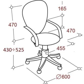 Кресло офисное Easy Chair 304 черный, сетка/<wbr>ткань, пластик (разобранное) - Officedom (4)