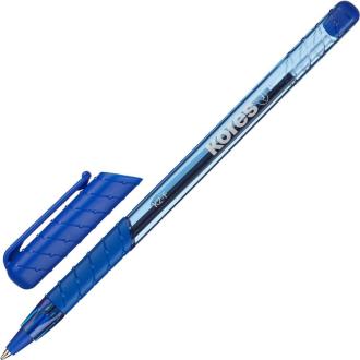 Ручка шариковая 0,5мм K2, синий, трехгранный корпус, Kores - Officedom (1)