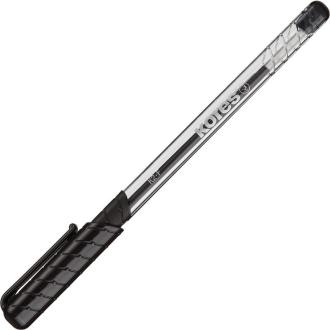 Ручка шариковая 0,5мм K2, черный, трехгранный корпус, Kores - Officedom (2)