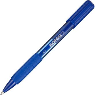 Ручка шариковая автом. 0,5мм K6, синий, трехгранный корпус, Kores - Officedom (1)