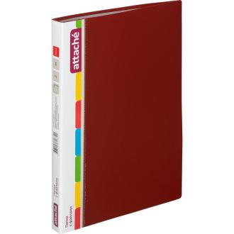 Папка файловая с 60 карманами, А4, KT-60/<wbr>07, красный, Attache - Officedom (1)